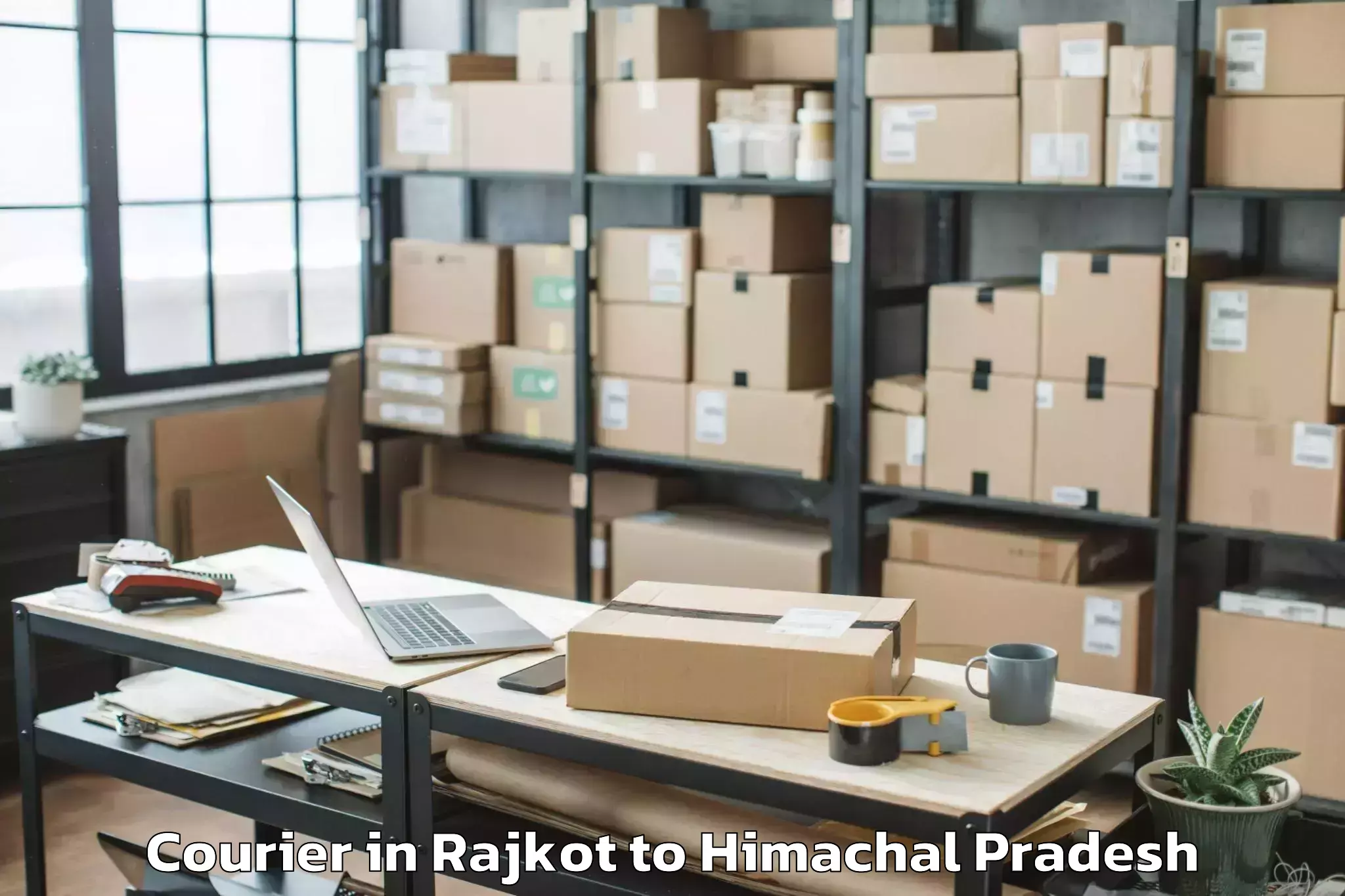 Reliable Rajkot to Nirmand Courier